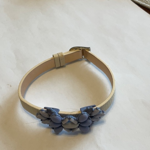 Stella & Dot Sand/Rosegold Charm Bracelet with Lavender Beaded Cluster Charm - Picture 3 of 3